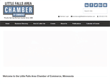 Tablet Screenshot of littlefallsmnchamber.com